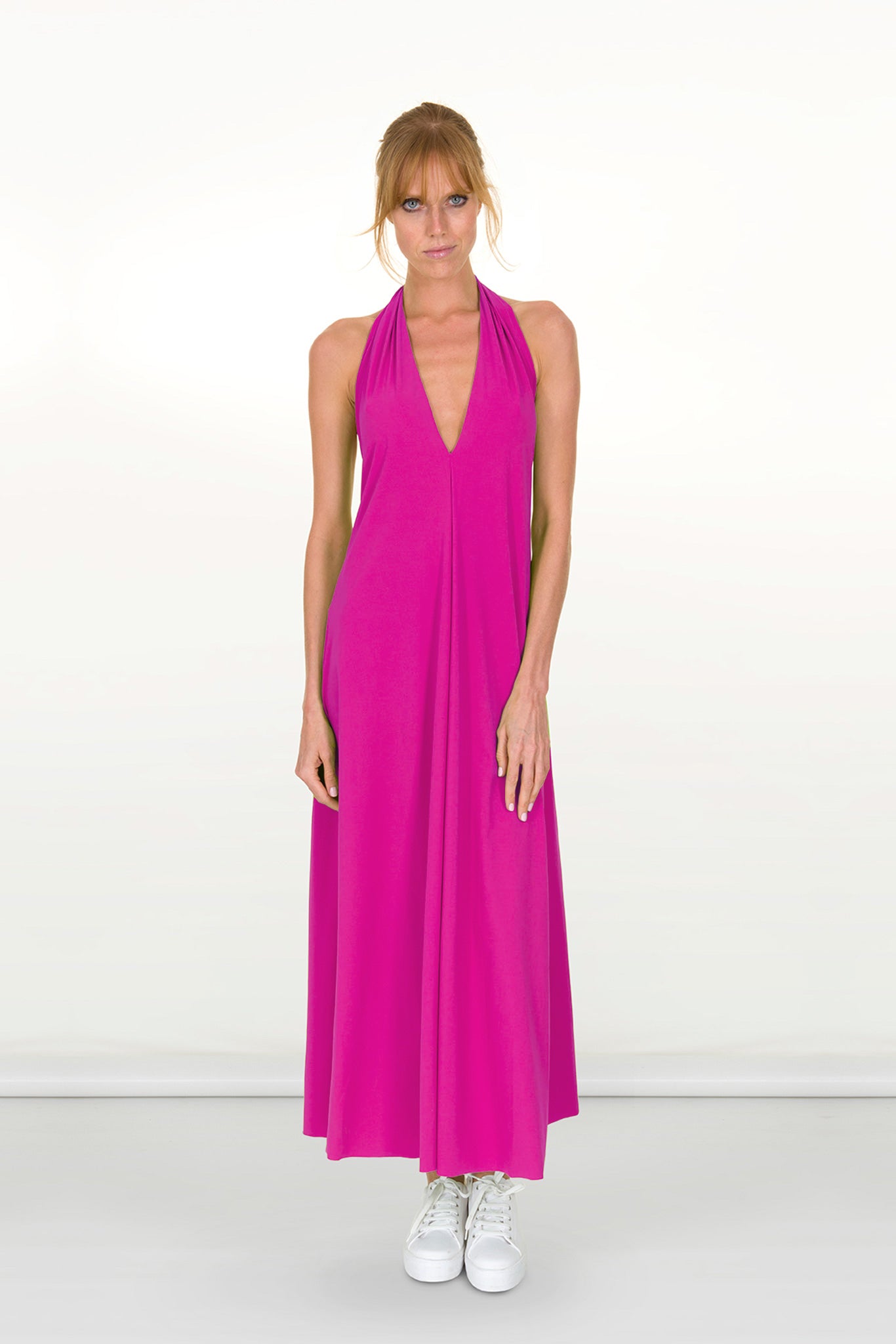 Lucy Halterneck Dress with Sashes