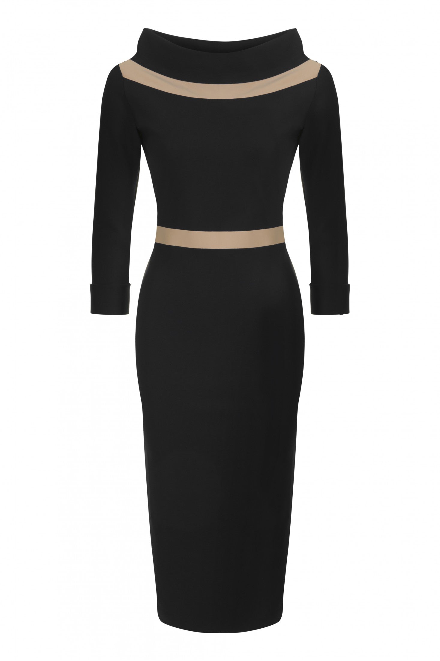 Ava Contrast Detail Dress